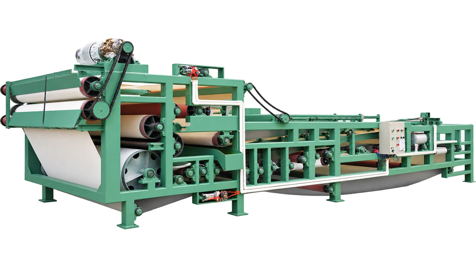 Máy ép bùn băng tải TXYL — ảnh studio tái dựng